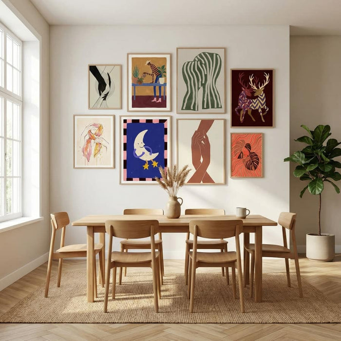 Abstract Kiss Poster – plakat og kunsttryk