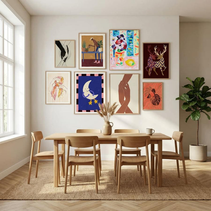 Anemones after G. L. Hunter, Tamara Jare, oil on canvas Poster by Tamara Jare in Sophisticated Simplicity gallery wall