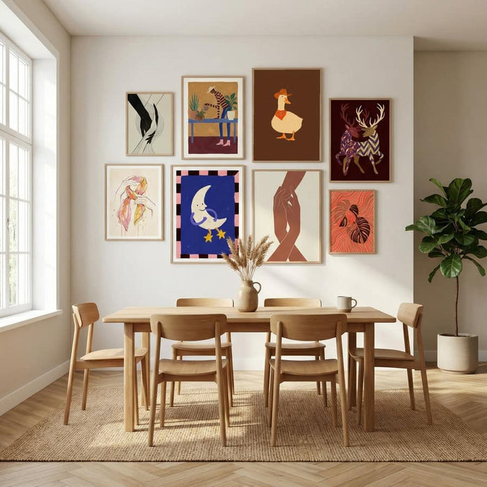 Bo the Cowboy Duck Poster by Anyone Can Yeehaw in Sophisticated Simplicity gallery wall