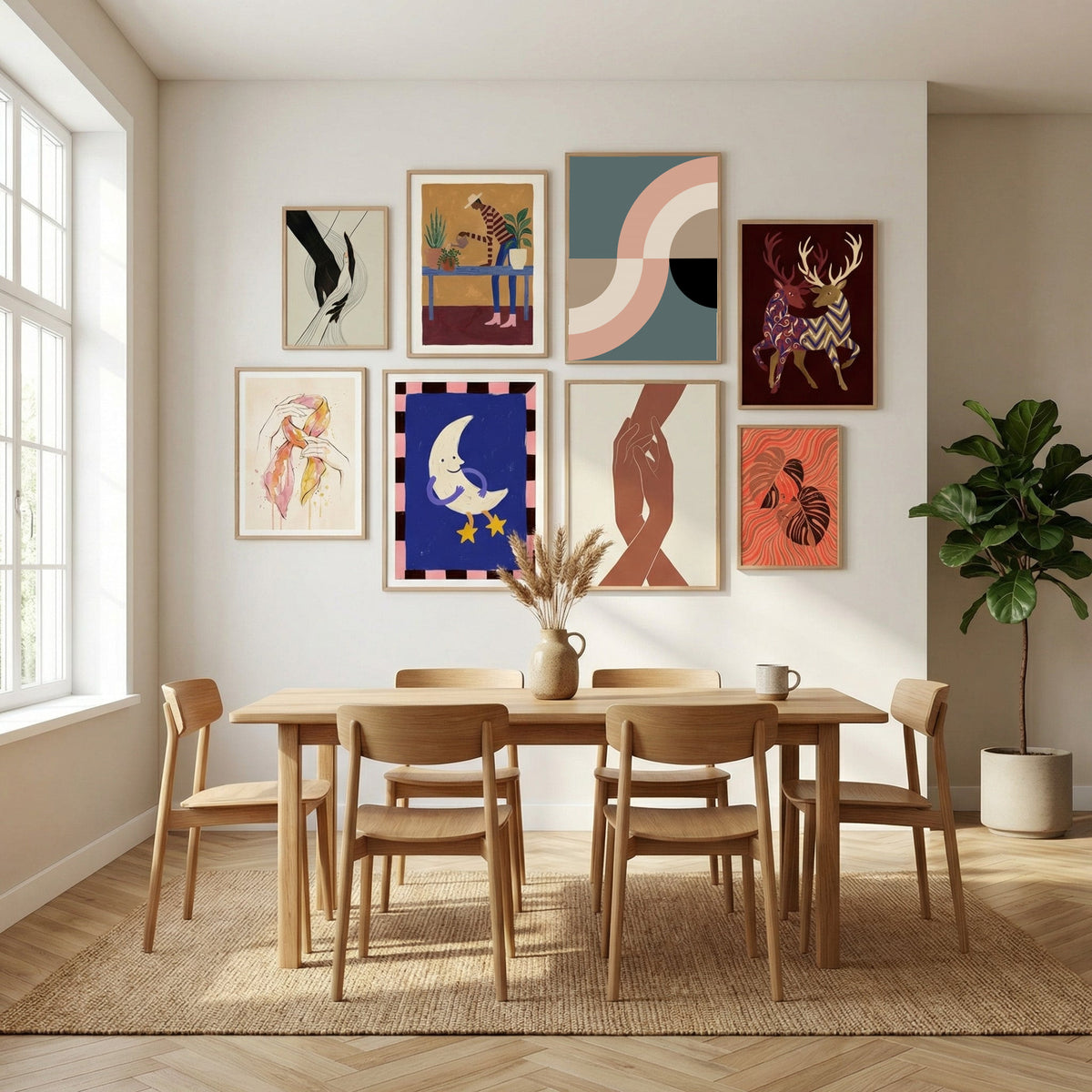 Contemporary Abstract 23 Poster by Nilesh Kulkarni in Sophisticated Simplicity gallery wall