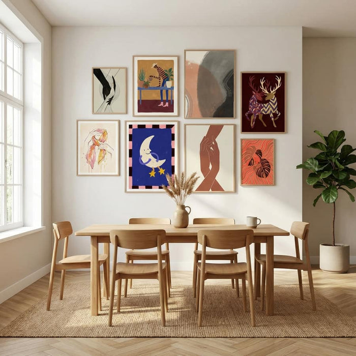 Earth Tone Abstract Study Poster – plakat og kunsttryk
