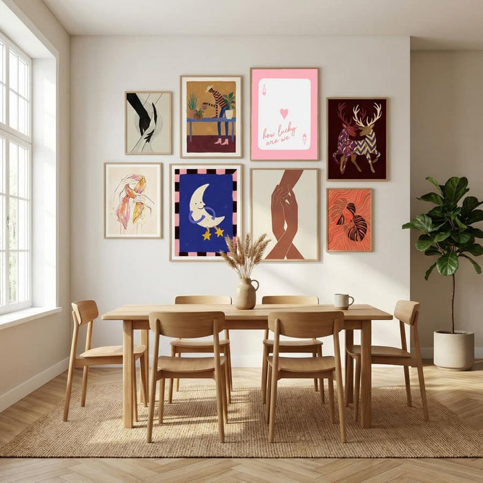 How Lucky Are We Ace Pink Poster – plakat og kunsttryk