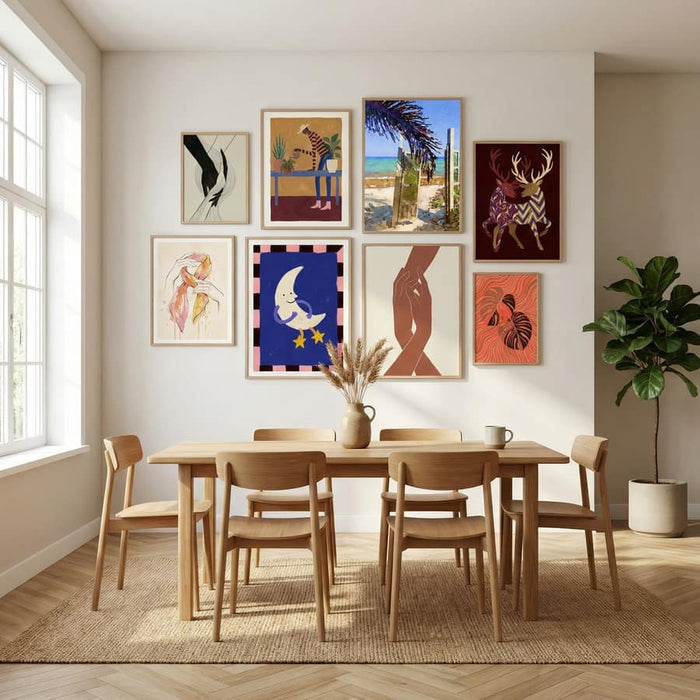 Palm Leaf Beach Poster – poster och konsttryck