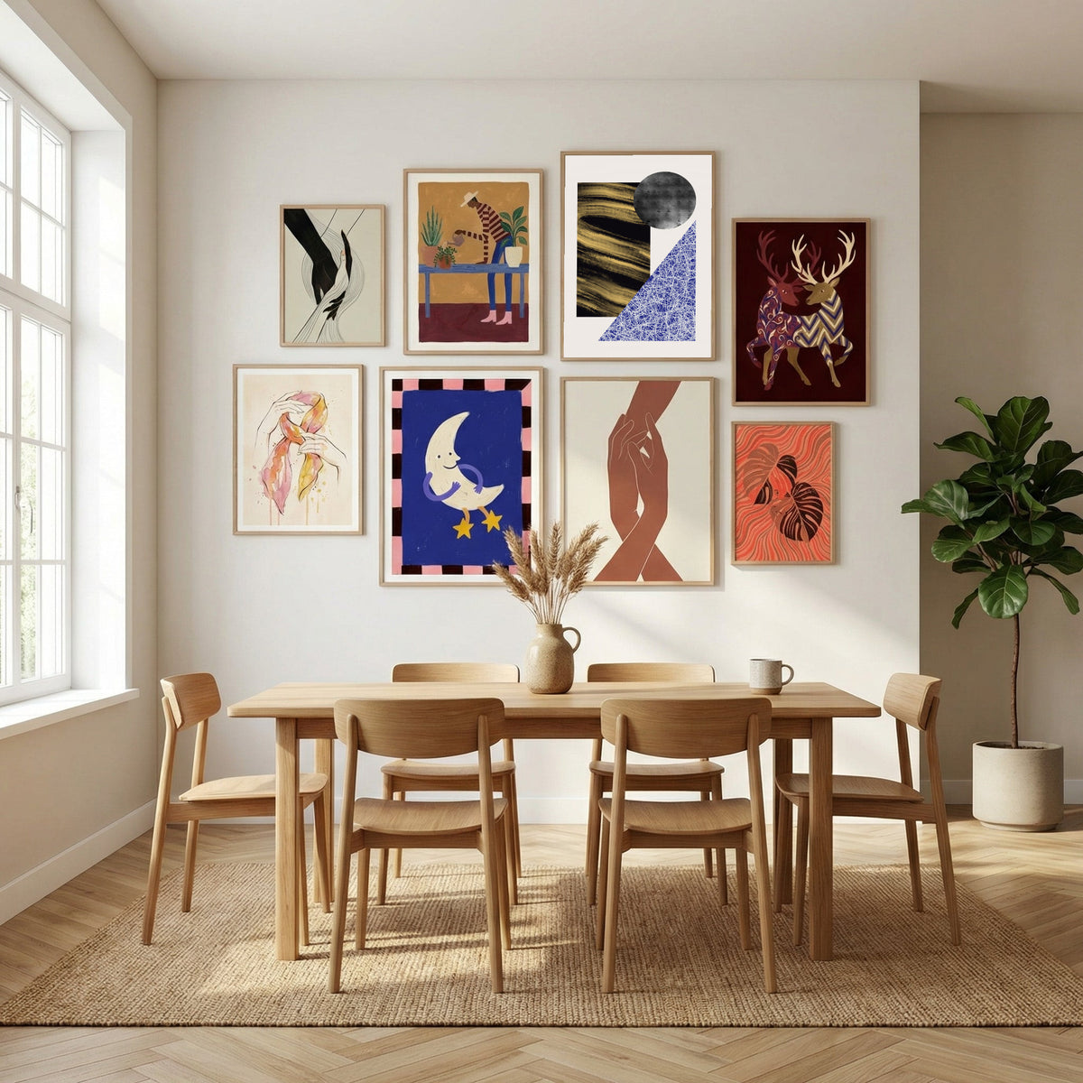 The Three Shapes Poster by Little Dean in Sophisticated Simplicity gallery wall