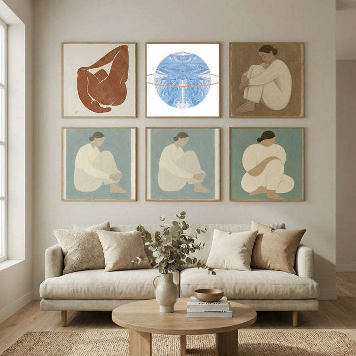 Exoplanet V. Poster by Paulina Vårregn in Still Air & Solitude gallery wall
