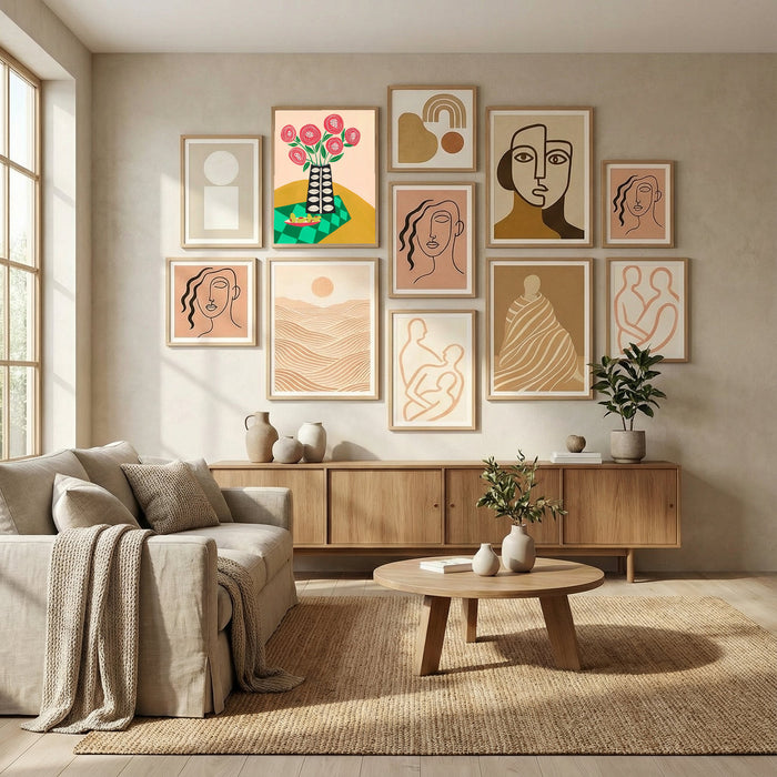 Blooming Diamonds Poster by Sara Coulter in Evolving Winter Elegance gallery wall