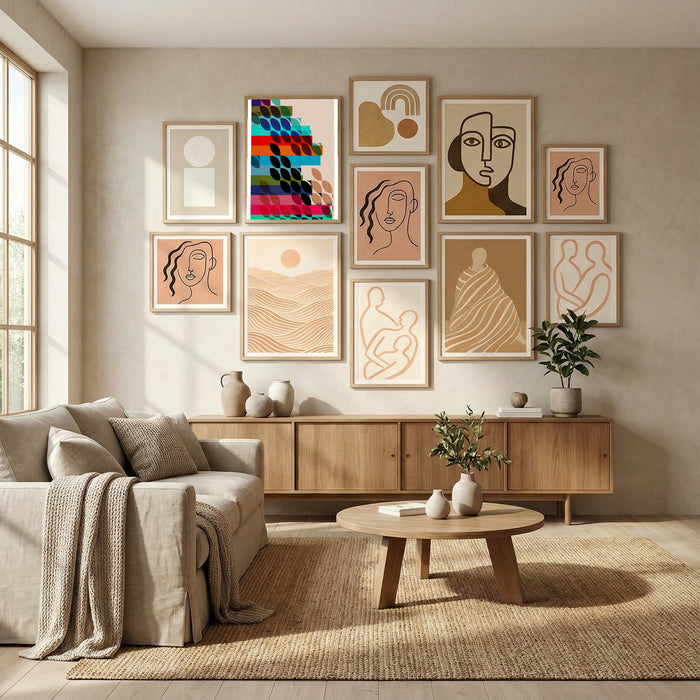 Cascading Petals Poster by cartissi in Evolving Winter Elegance gallery wall