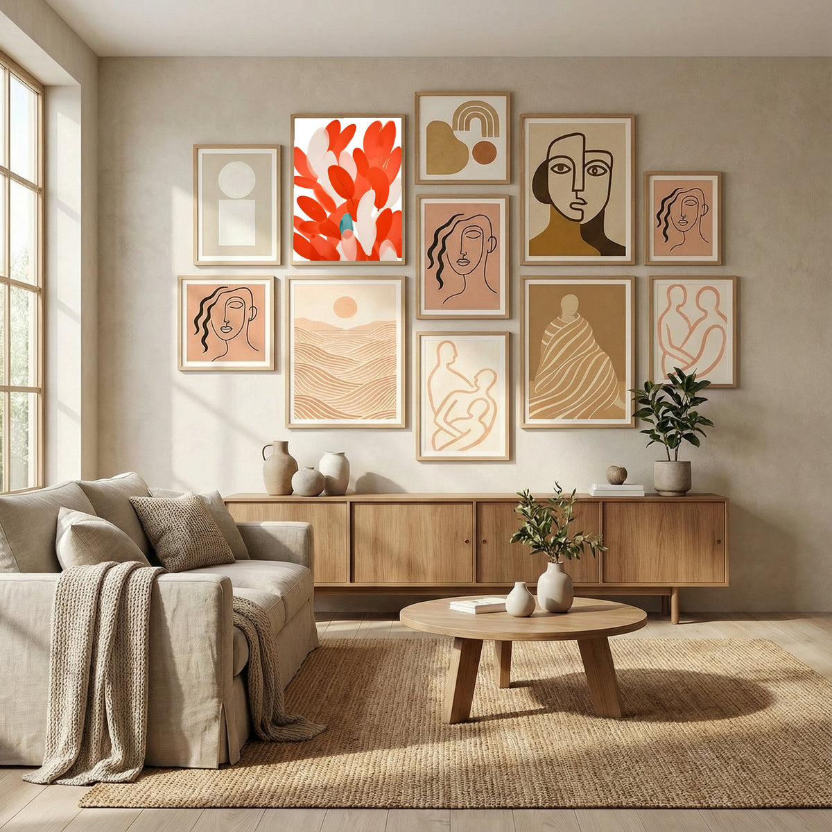 Feathers of Different Birds Flock Together Poster by Uma Gokhale in Evolving Winter Elegance gallery wall