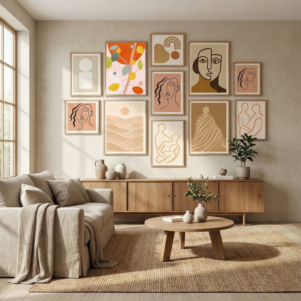 Friendly Colors Hilma 5 Poster by Ana Rut Bre in Evolving Winter Elegance gallery wall