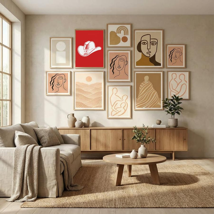 Plakat Red Cowboy Hat – plakat i druk artystyczny