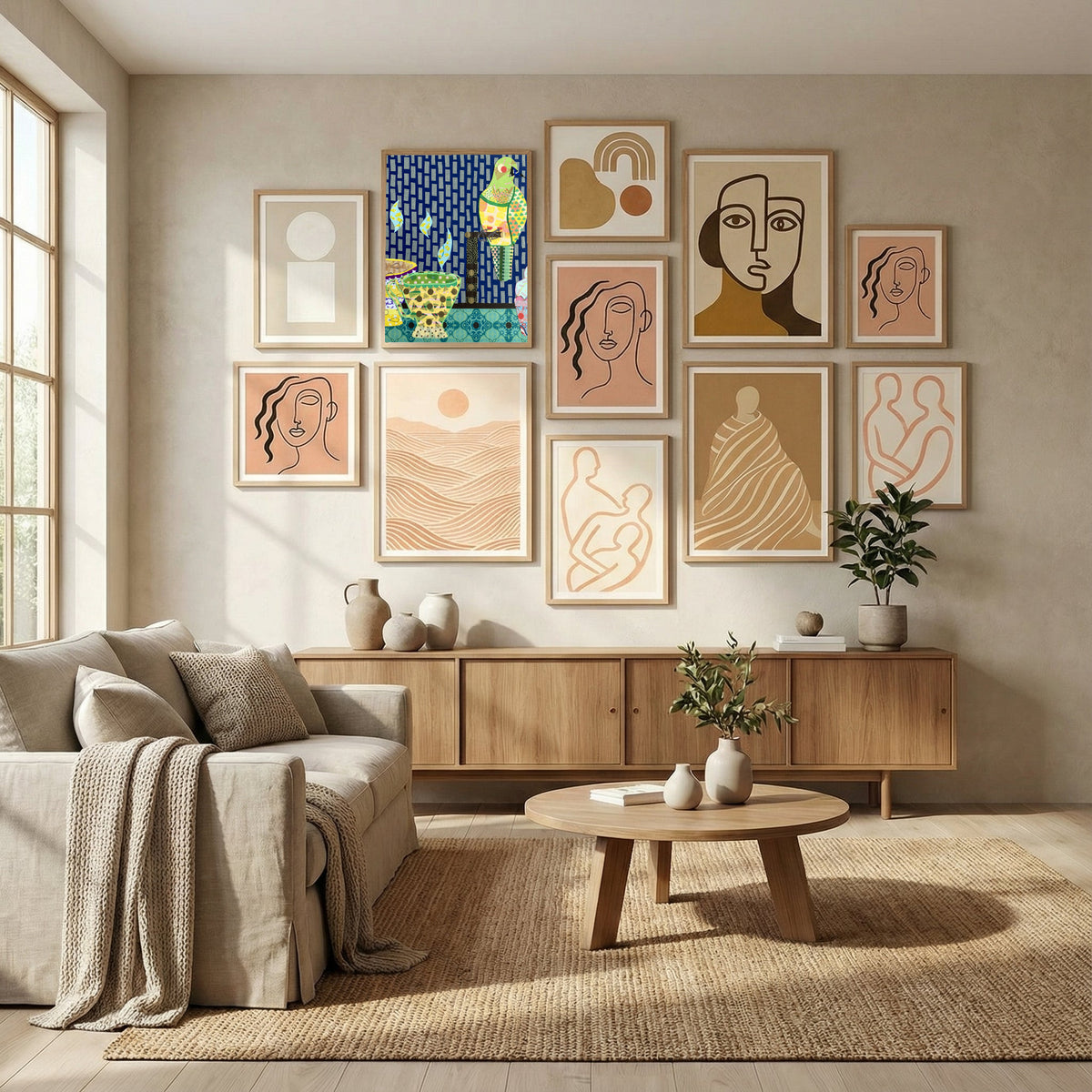 Tea, Bird and Cupcake Poster by David Galan in Evolving Winter Elegance gallery wall