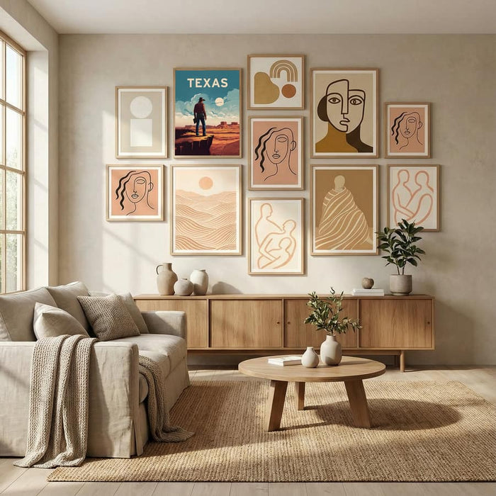 Texas Poster by Andreas Magnusson in Evolving Winter Elegance gallery wall