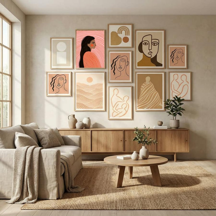 The Woman With the Lines Poster – poster and art print