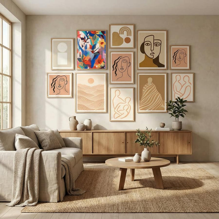 Wild Petals Rhapsody Poster by Uma Gokhale in Evolving Winter Elegance gallery wall