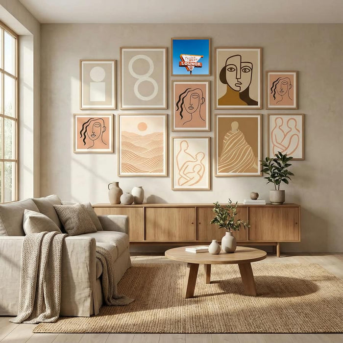Trails West Lounge Poster by Bethany Young in Winter Elegance gallery wall