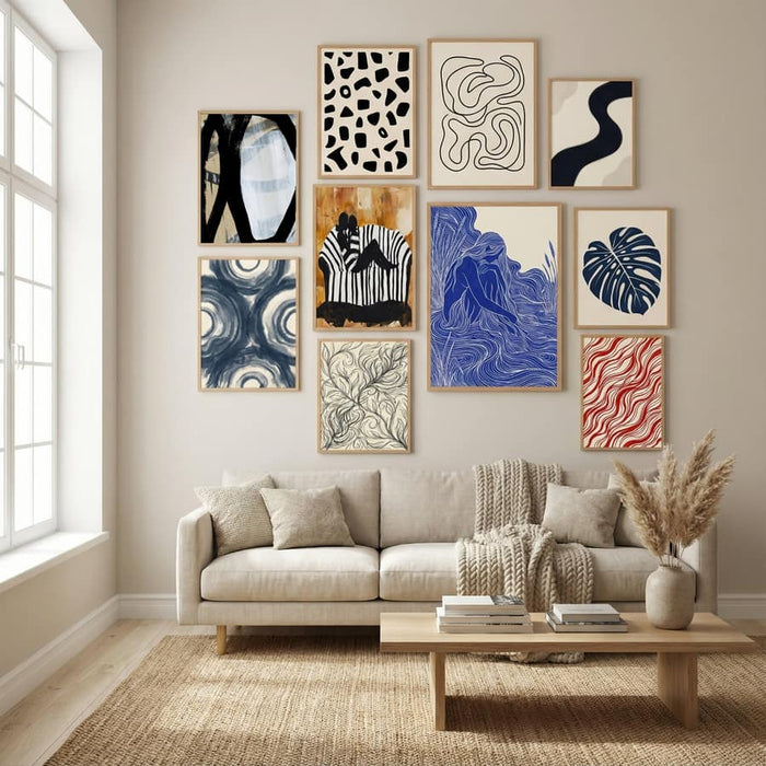 Bold Black On White No1 Poster – plakat og kunsttryk