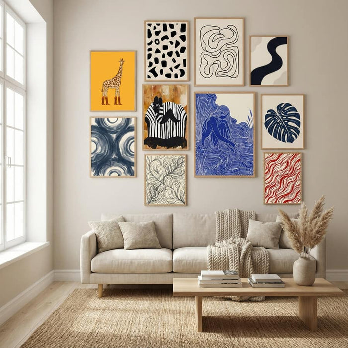 Jolene the Cowgirl Giraffe Poster by Anyone Can Yeehaw in Winter Sanctuary gallery wall