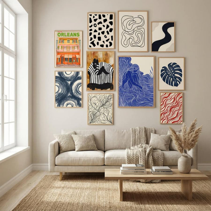 New Orleans Louisiana Vintage Travel Poster by The Whiskey Ginger in Winter Sanctuary gallery wall