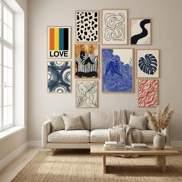Retro Stripe LOVE Sundaze Poster – poster and art print
