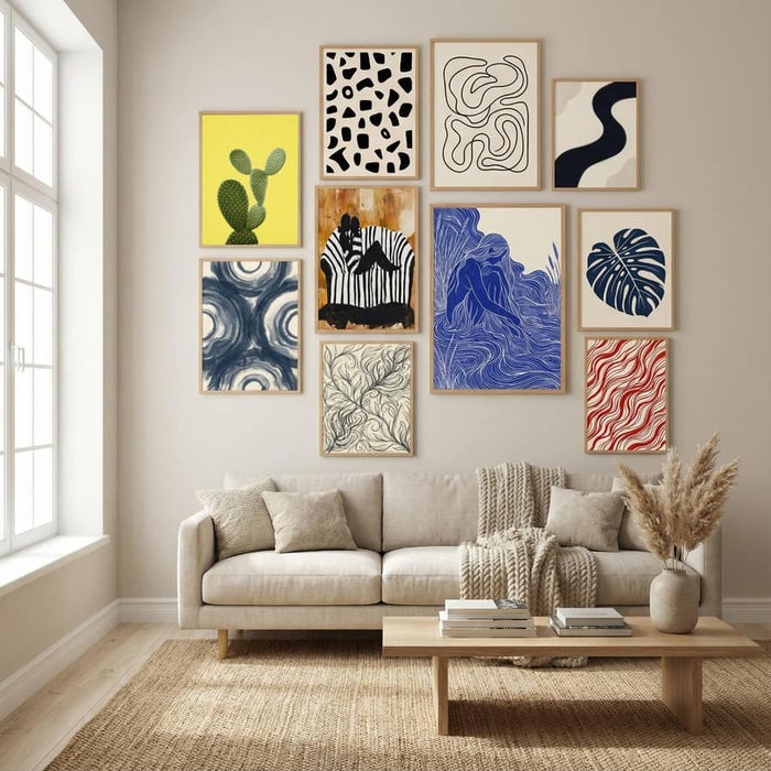 Yellow Cactus Poster by Lila & Lola in Winter Sanctuary gallery wall