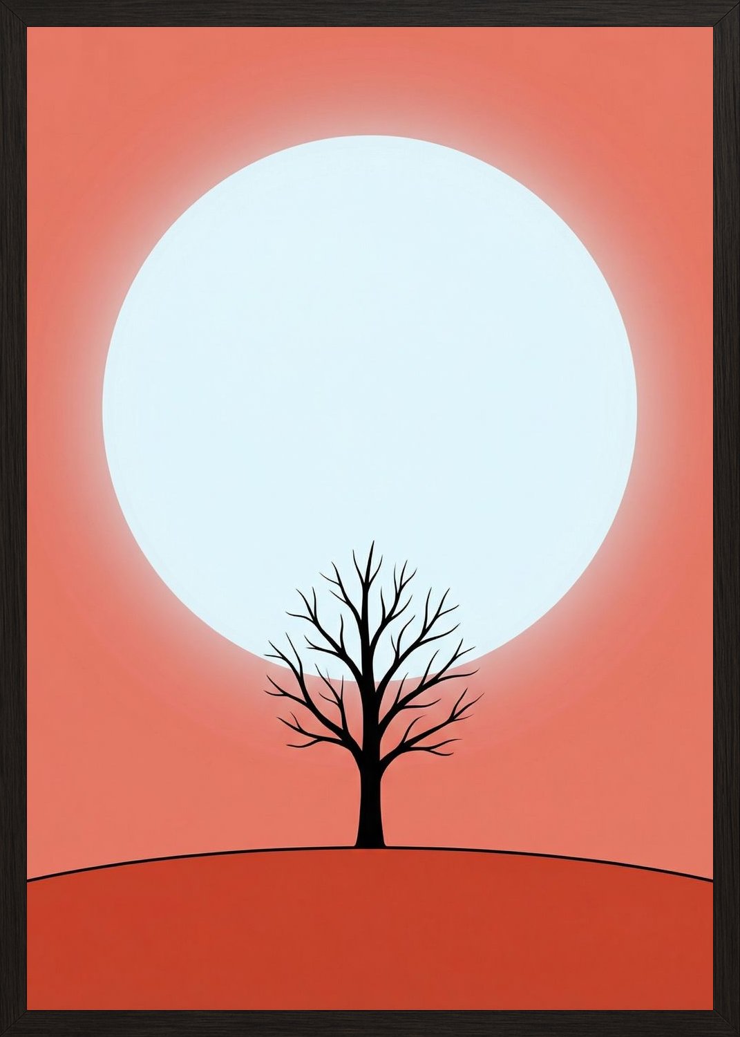 Poster in oak frame