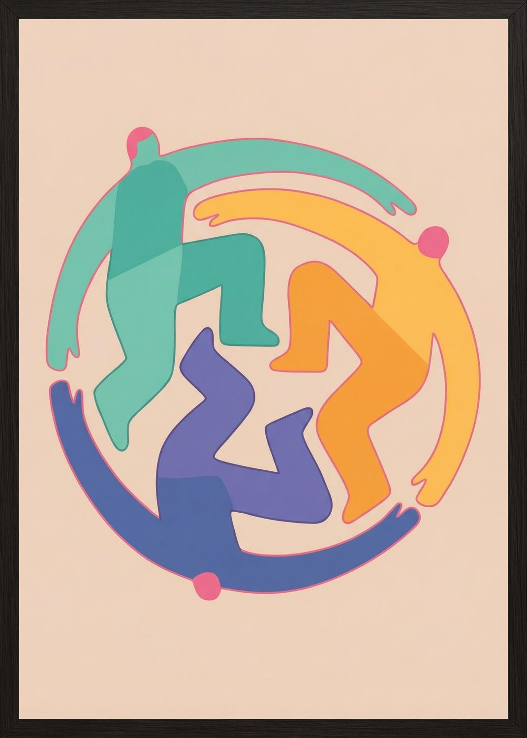 Poster in oak frame