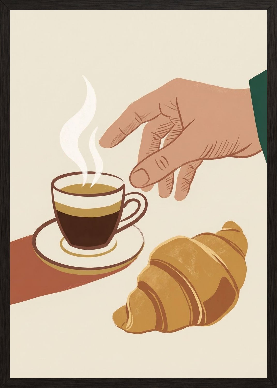 Poster in black frame
