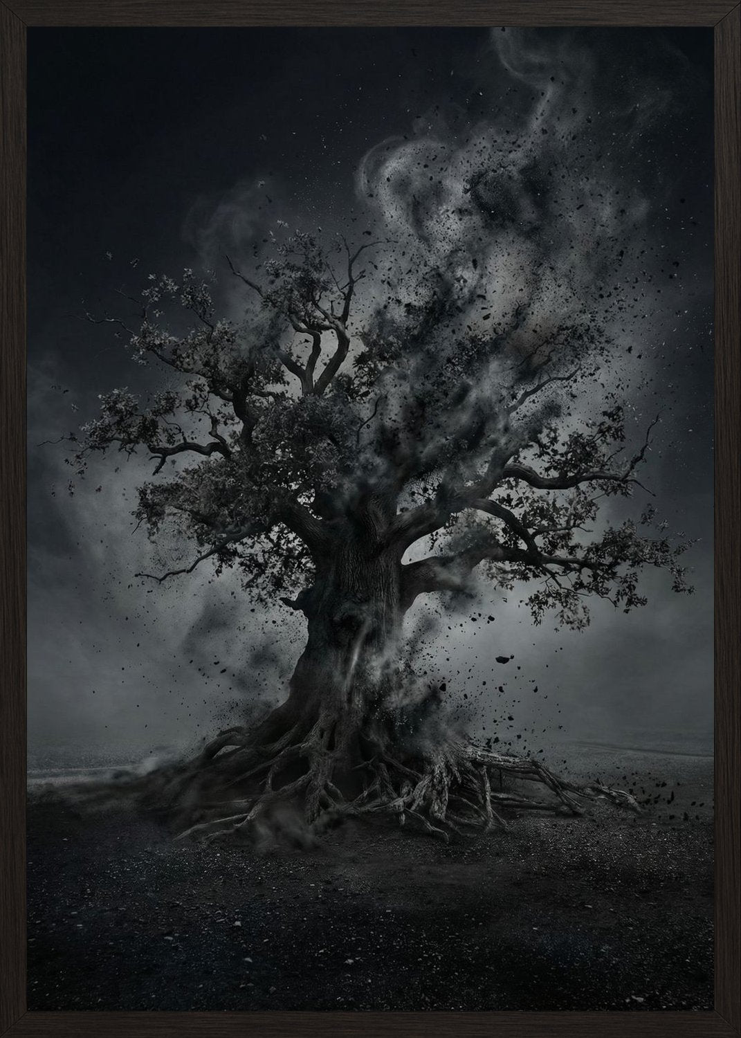 Poster in oak frame