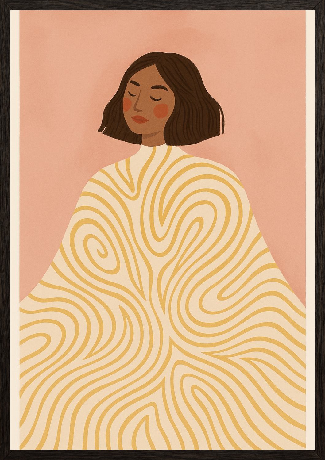 Poster in black frame