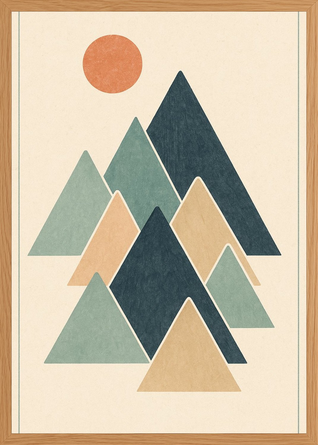 Poster in oak frame
