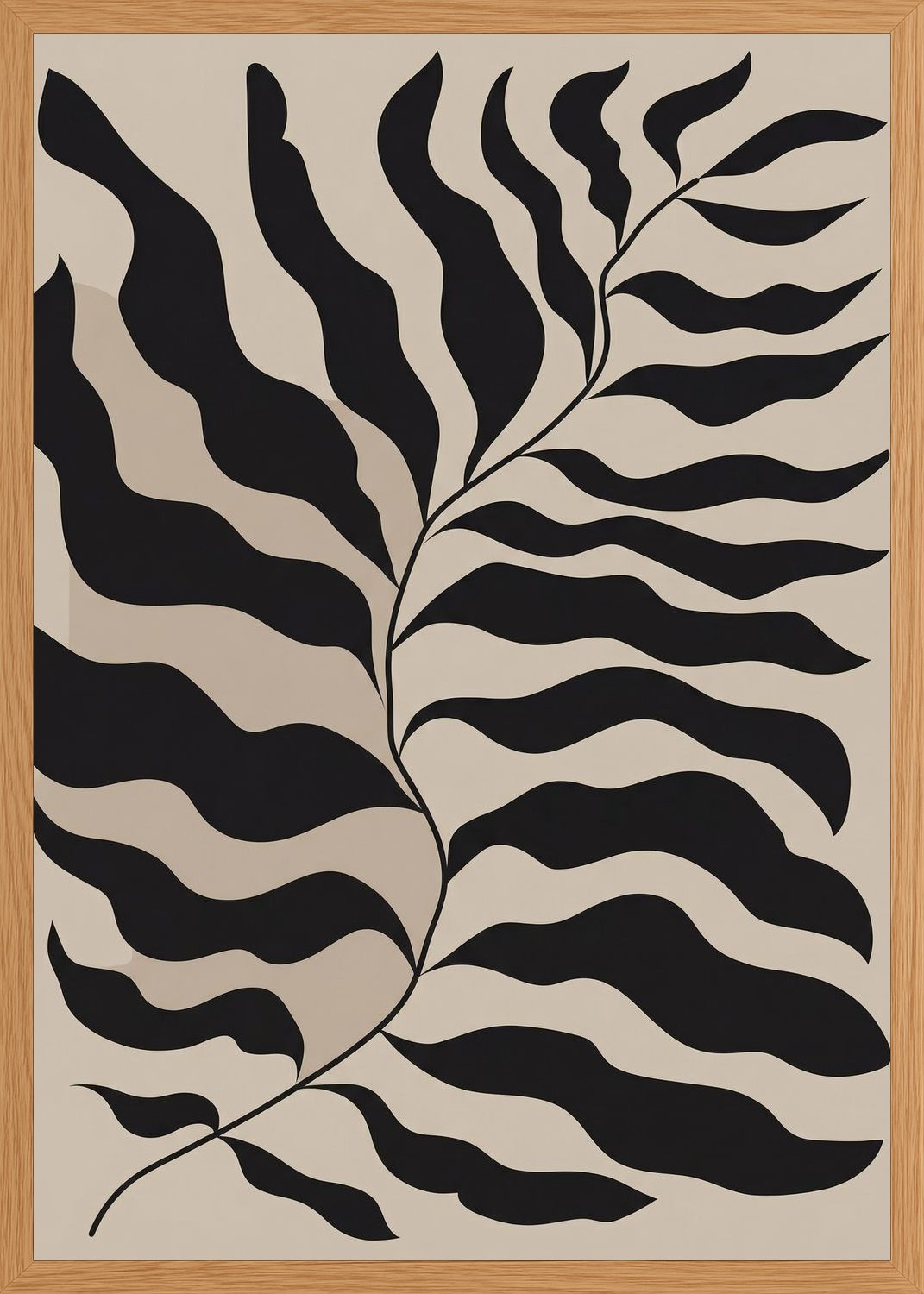 Poster in oak frame