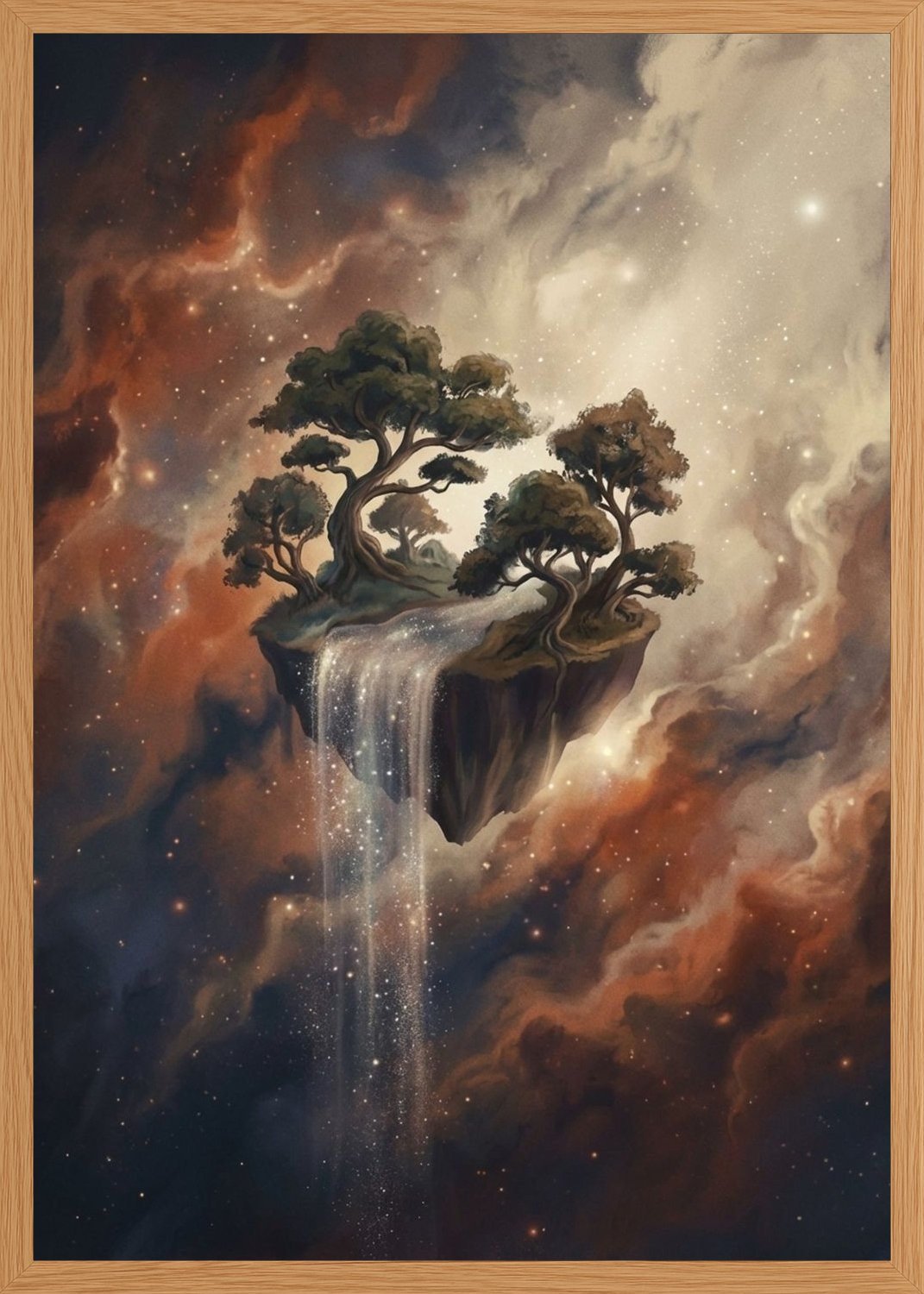 Poster in oak frame