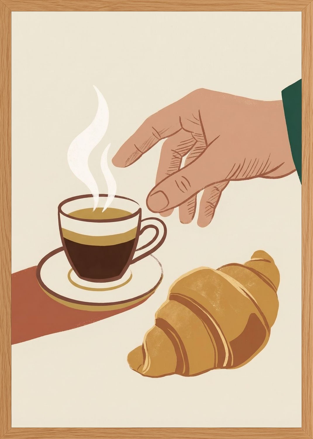Poster in oak frame