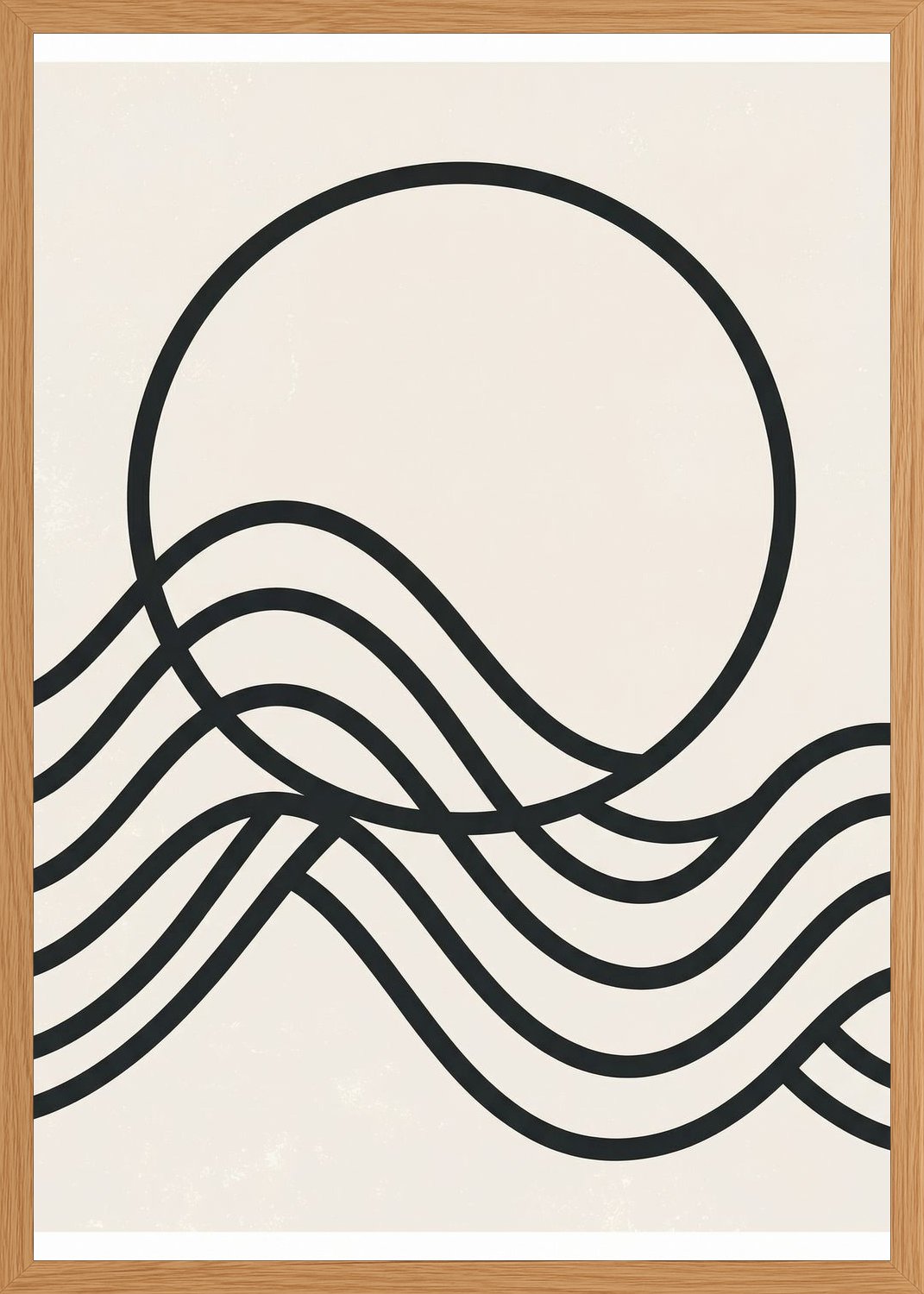 Poster in oak frame