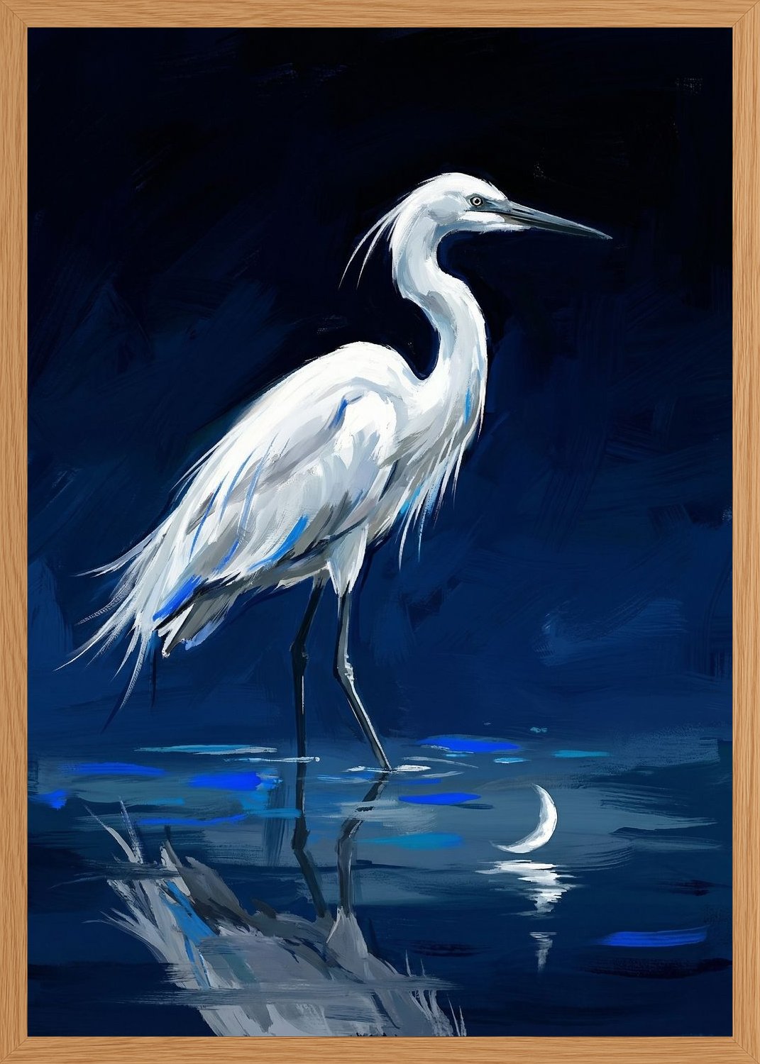Poster in oak frame