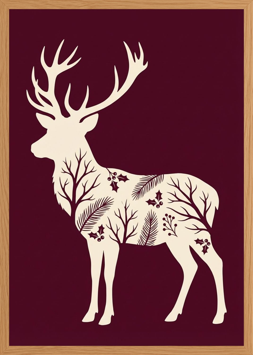Poster in oak frame