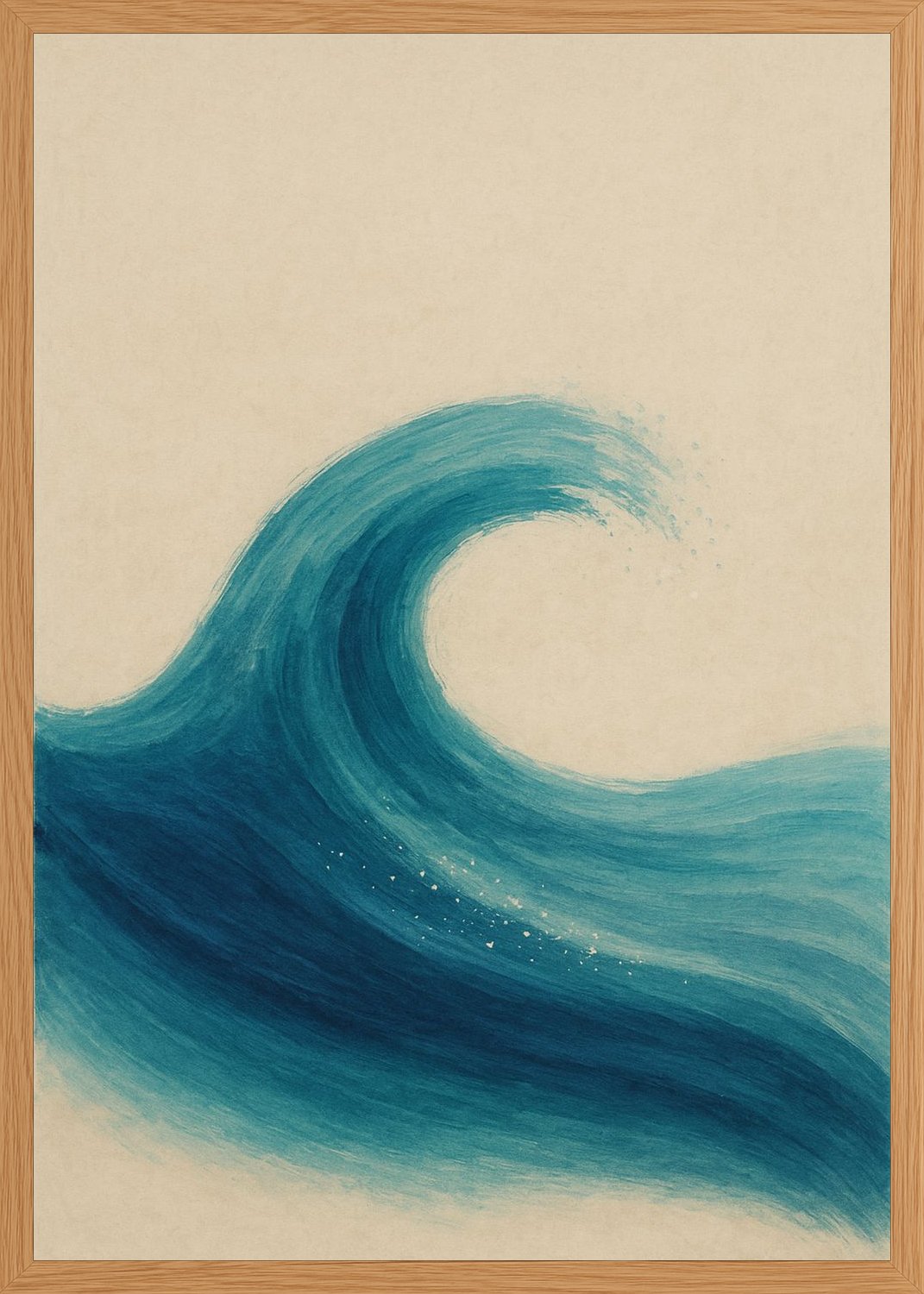 Poster in oak frame