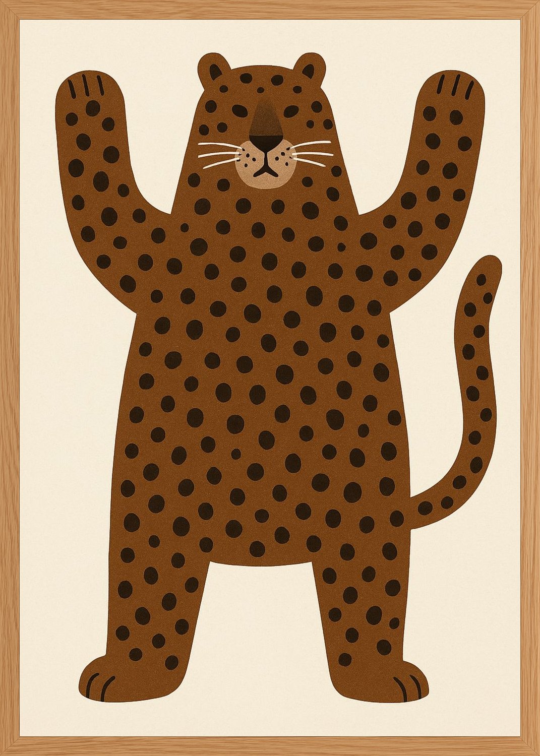 Poster in oak frame