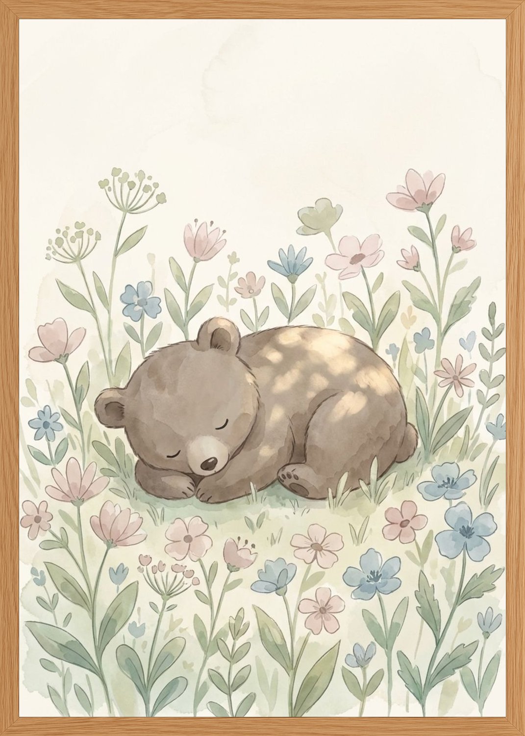 Poster in oak frame