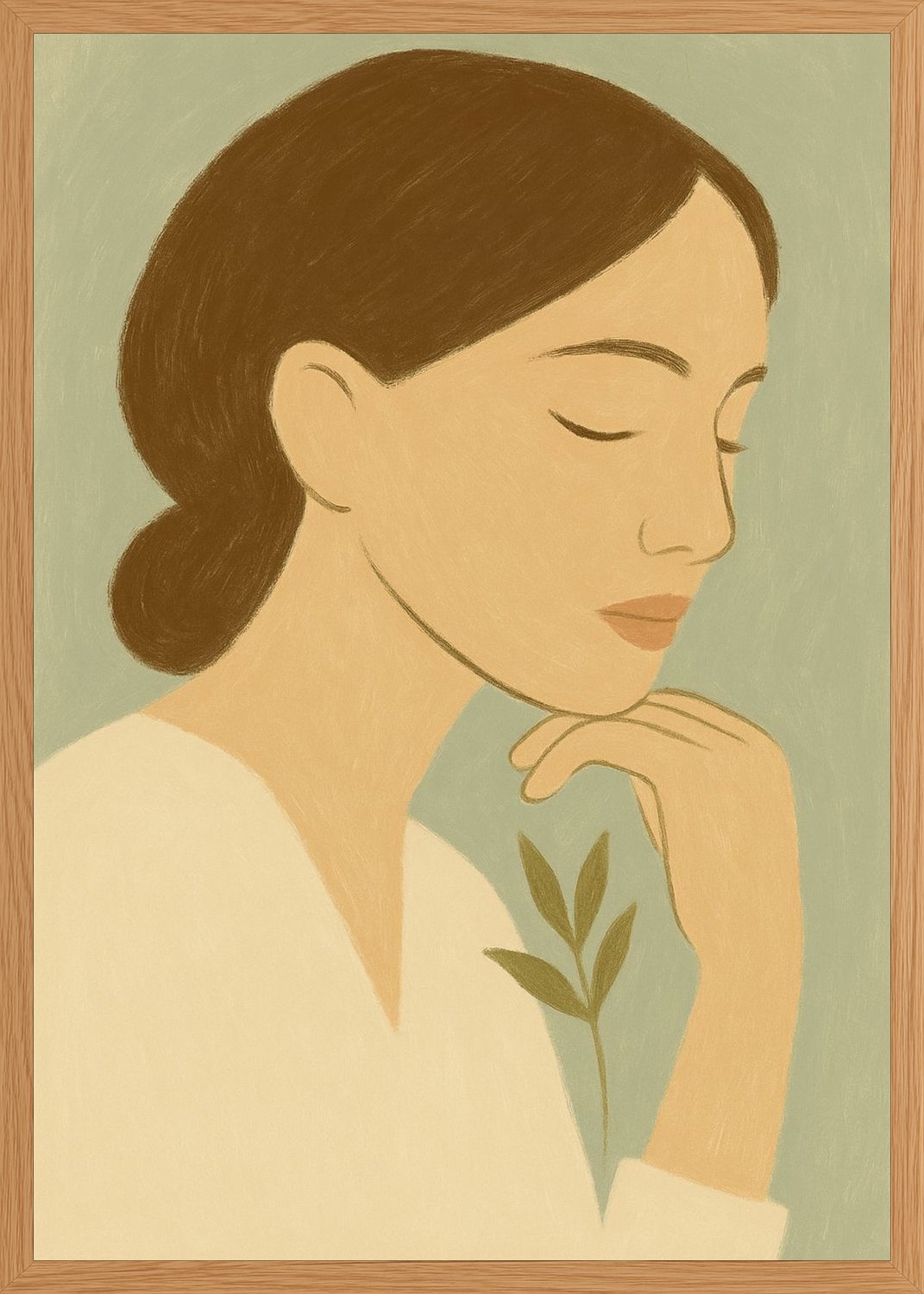 Poster in oak frame