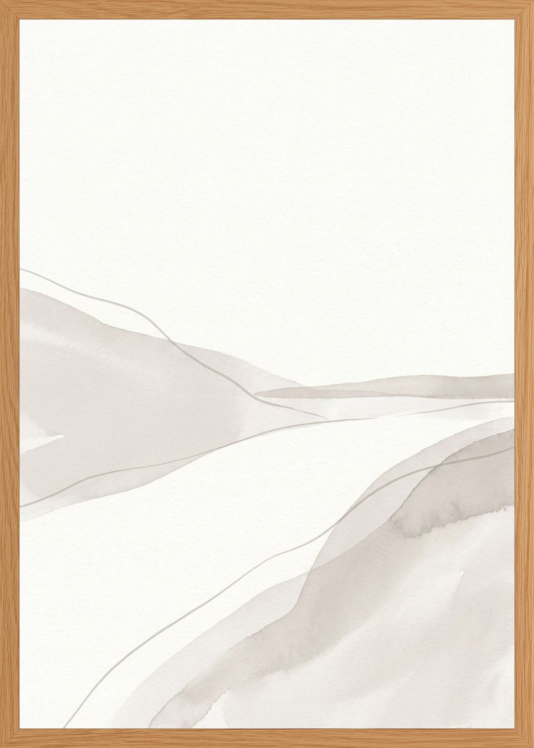 Poster in oak frame