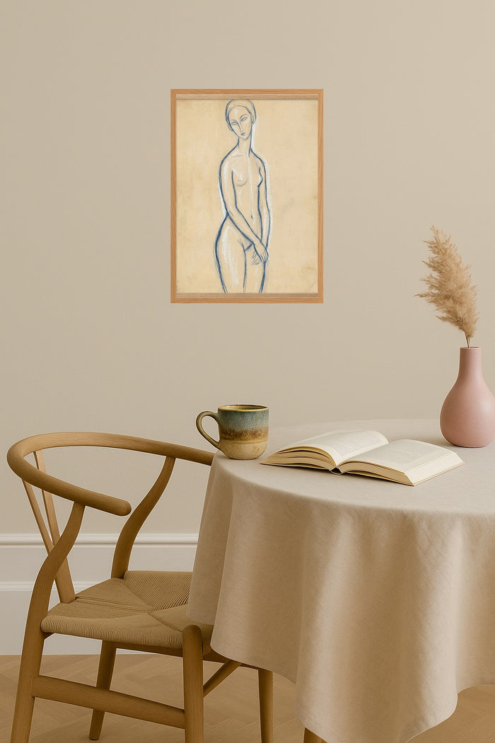 Blue Reclining Figure – Poster und Kunstdruck