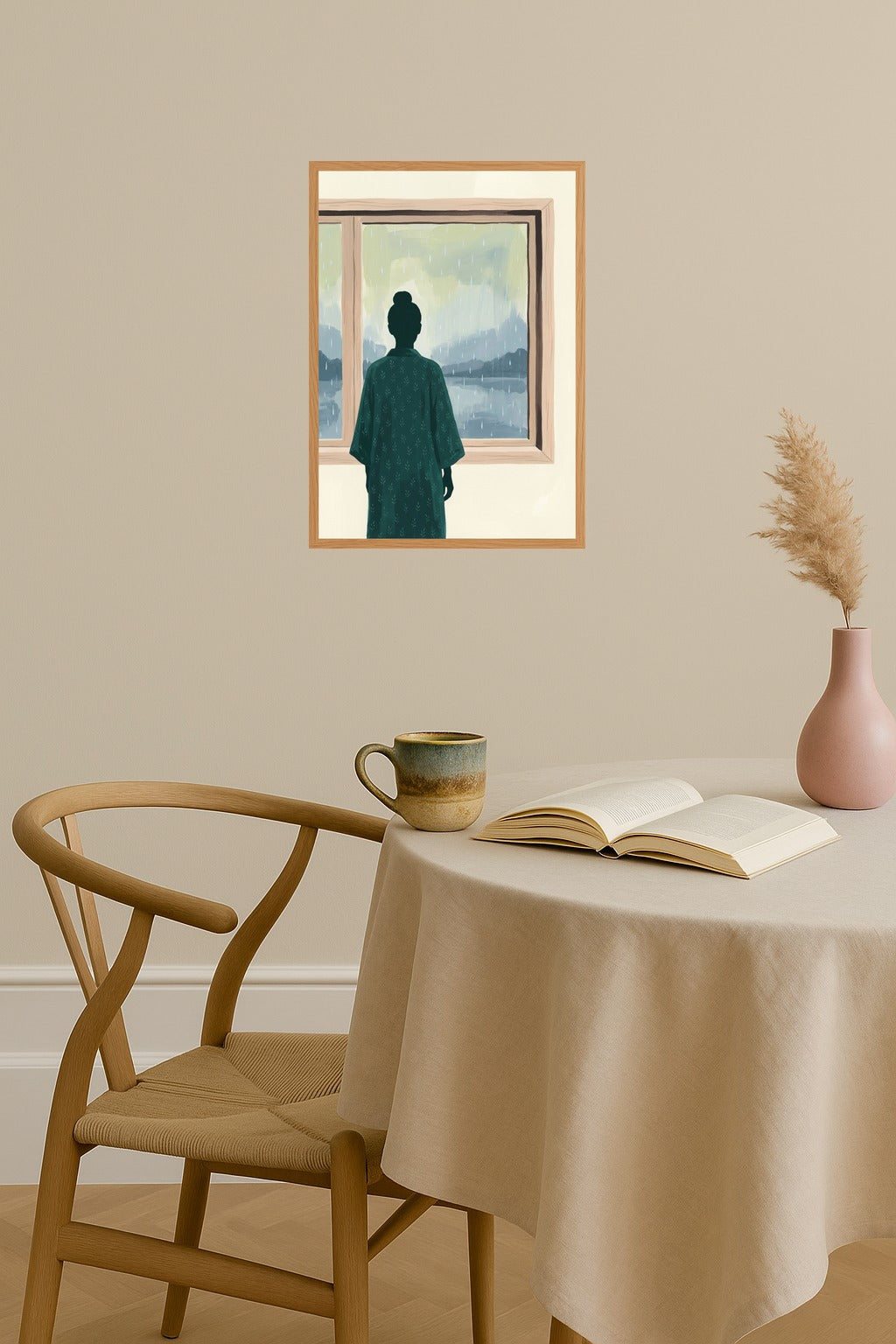 Poster mockup - Single poster in Nordic interior