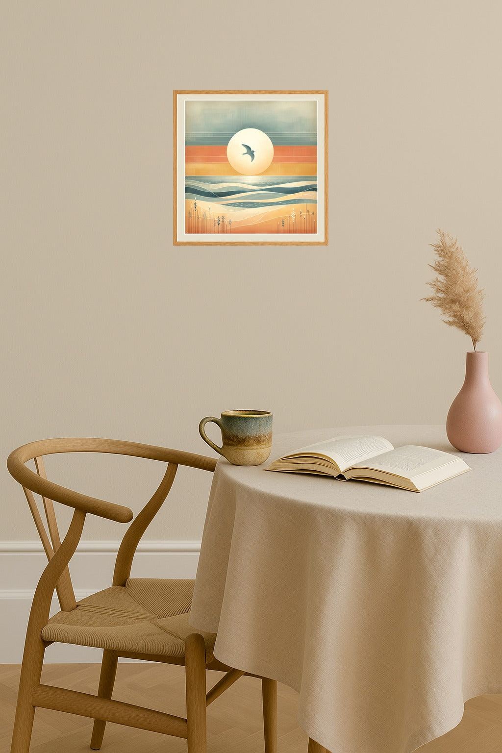 Poster mockup - Single poster in Nordic interior