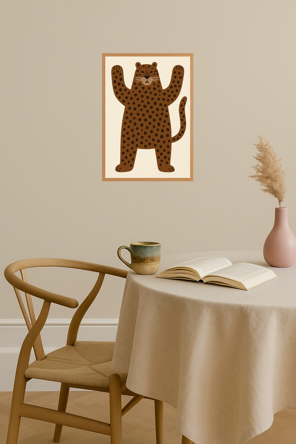 Poster mockup - Single poster in Nordic interior