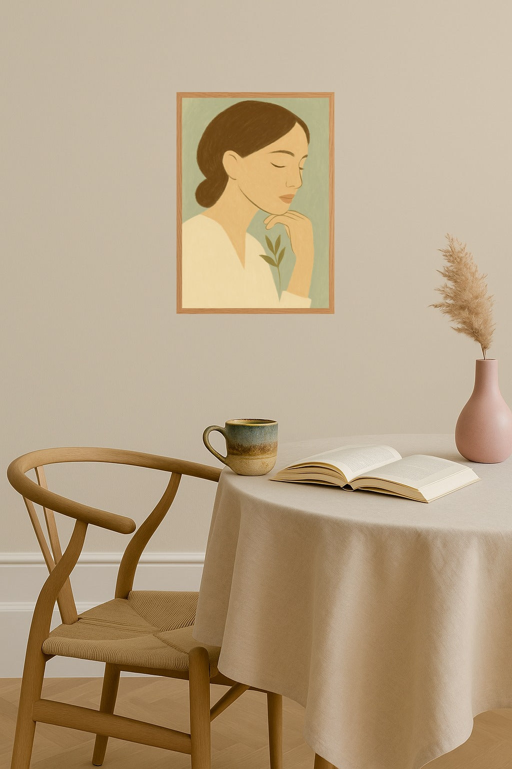 Poster mockup - Single poster in Nordic interior