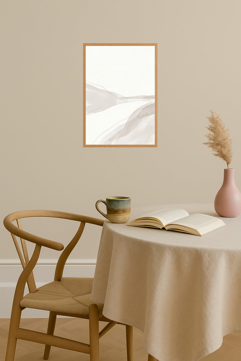 Poster mockup - Single poster in Nordic interior