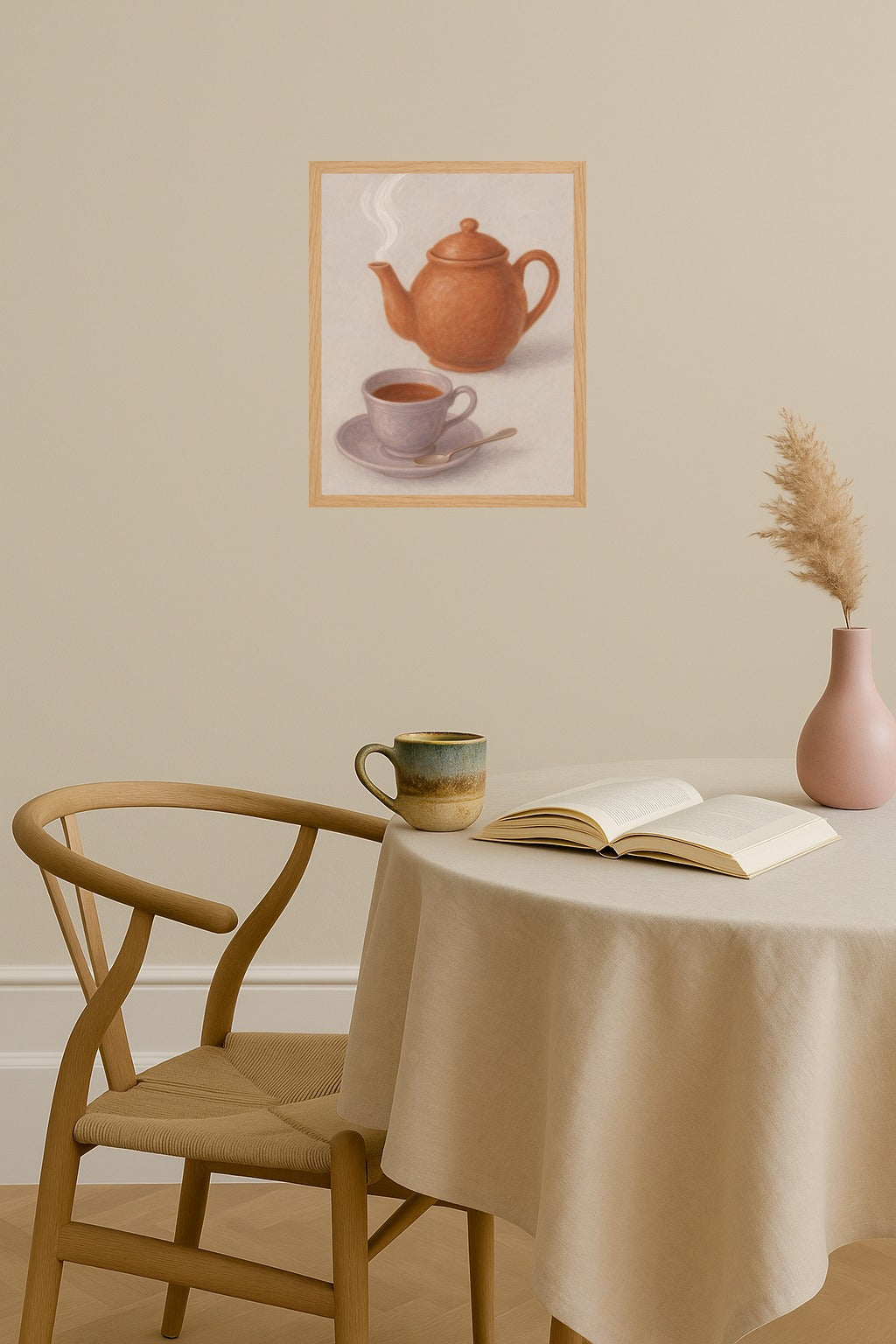 Poster mockup - Single poster in Nordic interior