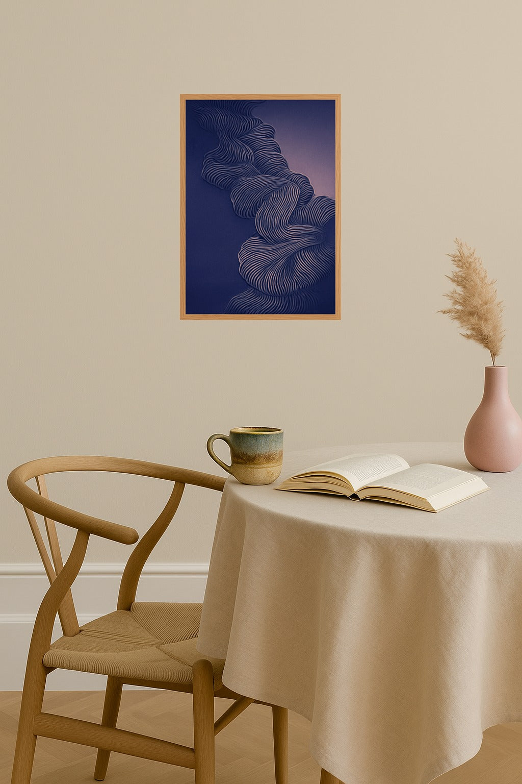 Poster mockup - Single poster in Nordic interior