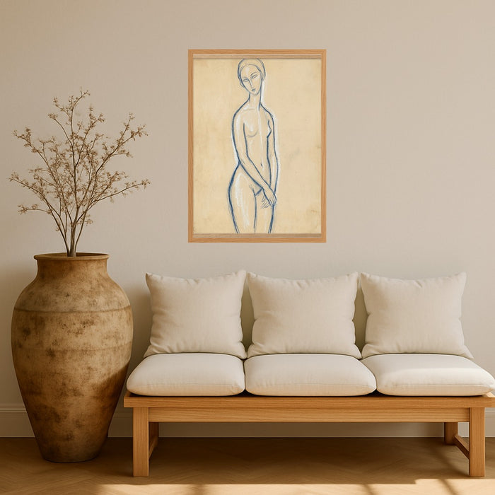 Blue Reclining Figure – Poster und Kunstdruck